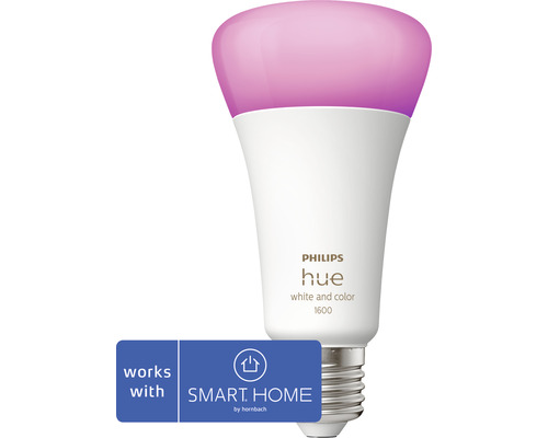 Philips hue Lampen White & Color Ambiance dimmbar matt A67 E27/15W(100W) 1600 lm RGBW 2000- 6500 K - Kompatibel mit SMART HOME by hornbach