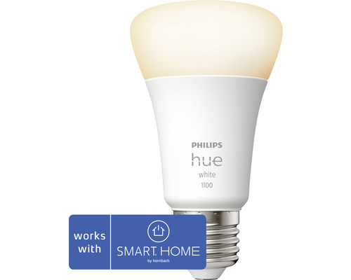 E27/9,5W(75W) White Philips Lampe | dimmbar matt HORNBACH 1100 hue lm