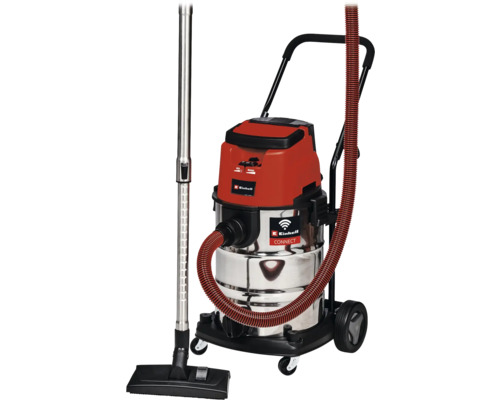 Akku-Nass-Trockensauger Einhell Power X-Change TP-VC 2x18V 36/30 S Auto-Solo, ohne Akku und Ladegerät Einhell Nass Trockensauger mit Rädern und Zubehör