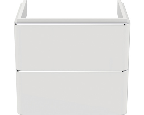 Weißer Waschtischunterschrank mit zwei Schubladen für das Badezimmer