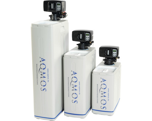 Drei AOMOS Wasserenthärtungsanlagen unterschiedlicher Größe