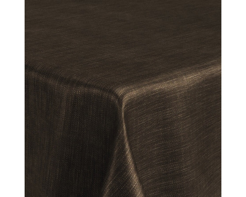 Tischdecke Veniline Elegance gold 140 cm breit (Meterware) Braune Tischdecke mit Textur