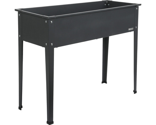 Hochbeet aus Metall mit vier Beinen