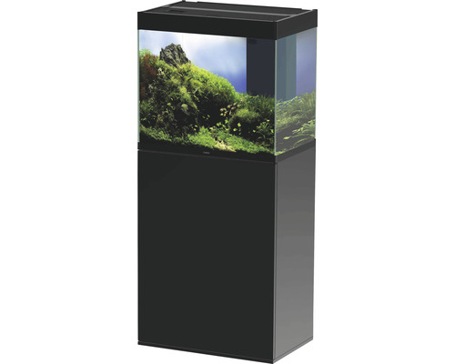 Aquariumkombination Ciano Emotions Pro 60 Black ca. 108 l, ca. 61 cm, schwarz, inkl. LED Beleuchtung, Innenfilter, Heizer und Unterschrank