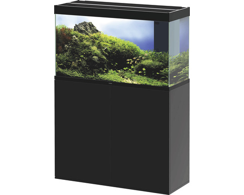 Aquariumkombination Ciano Emotions Pro 100 Black ca. 201 l, ca. 102 cm, schwarz, inkl. LED Beleuchtung, Innenfilter, Heizer und Unterschrank