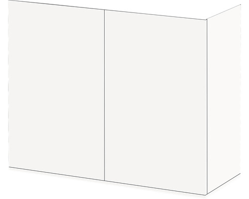 Weißer Hängeschrank mit zwei Türen