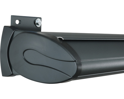 Detailansicht einer Markise mit Halterung