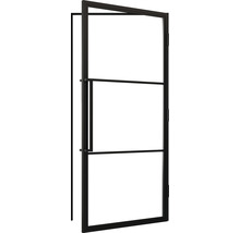 Innentür mit Glaseinsatz und Metallrahmen