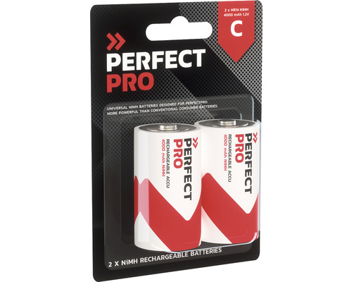 Perfect Pro C NiMH Akku, 4000 mAh, 2er-Pack