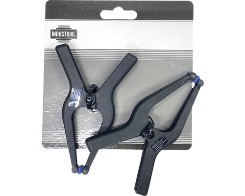 Zwei Federklemmen in einer Verpackung