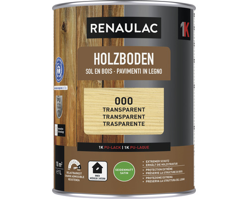 RENAULAC Holz-Bodensiegel seidenmatt transparent 1 l