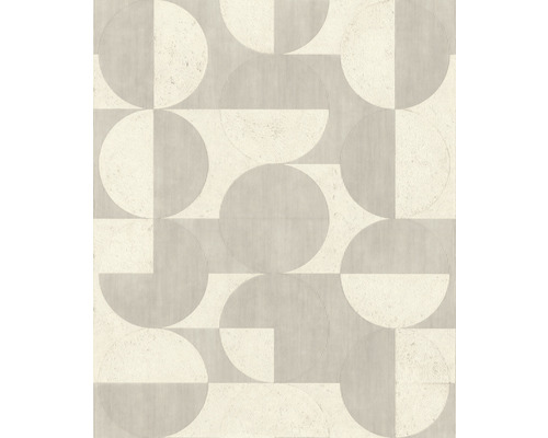 Vliestapete 521313 Concrete kreise beige