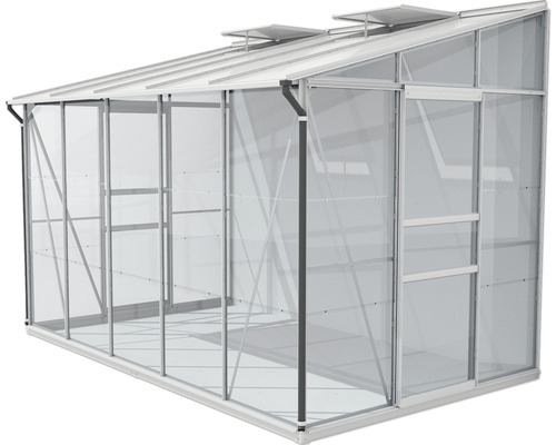 Gewächshaus mit Aluminiumrahmen und transparenten Wänden