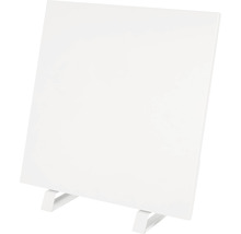 Weiße magnetische Glasmemoboard mit Halterung