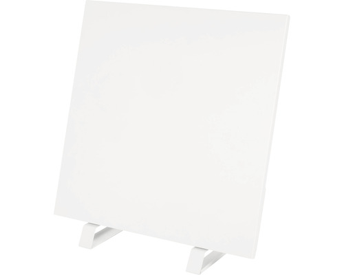 Weiße magnetische Glasmemoboard mit Halterung