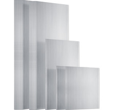 Mehrere Polycarbonatplatten in verschiedenen Größen