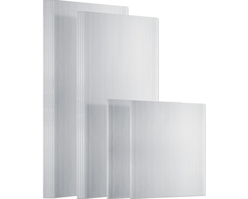 Mehrere transparente Doppelstegplatten