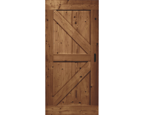 Holztür mit Z-förmigem Design und Griff