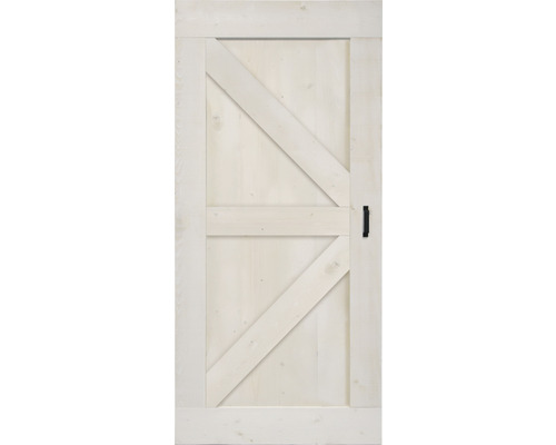 Holztür mit Z-förmigem Design und Griff