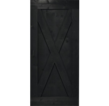 Pertura Schiebetür-Komplettset Yorick X-Brace schwarz inkl. Laufschiene mit Rolle,Griff-Set (Sondermaße B:450-1200 mm, H:1500-2500 mm)-thumb-2