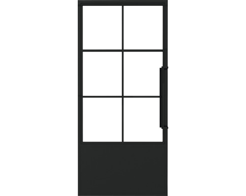 Innentür mit Glaseinsatz und Griff