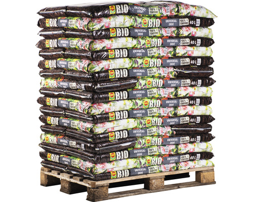 Universalerde COMPO BIO torffrei (51 Sack x 40 Liter = 2,04 m³) 1 Palette