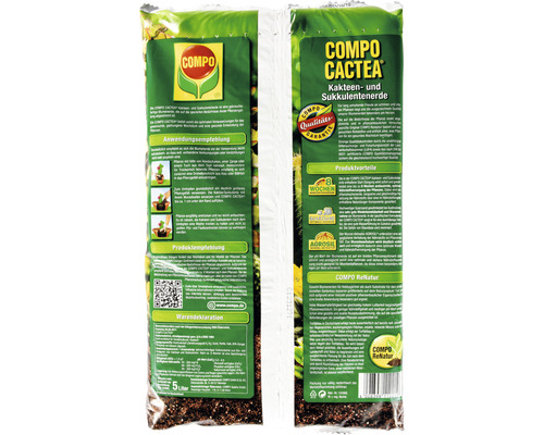 COMPO CACTEA Kakteen- und Sukkulentenerde im 5 Liter Sack