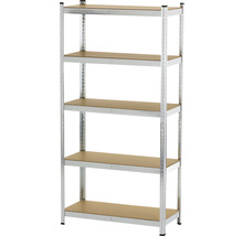 Schwerlast Steckregal EASYmaxx verzinkt 1800x900x400 mm 5 Böden Tragkraft 875 kg-thumb-0