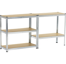 Schwerlast Steckregal EASYmaxx verzinkt 1800x900x400 mm 5 Böden Tragkraft 875 kg-thumb-3