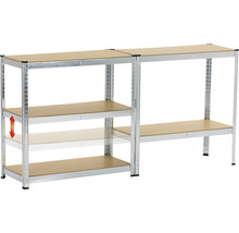 Schwerlast Steckregal EASYmaxx verzinkt 1800x900x400 mm 5 Böden Tragkraft 875 kg-thumb-4