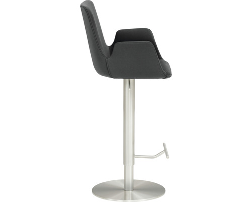 Barhocker mit Armlehnen und höhenverstellbarem Fuß