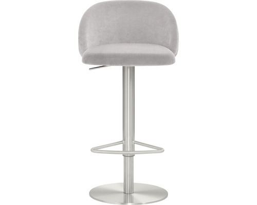 Barhocker mit Fußstütze und Metallsockel