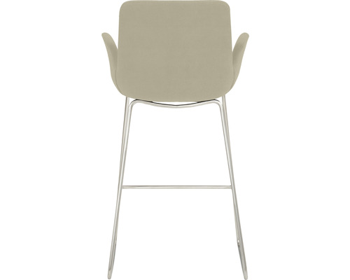 Barhocker mit Armlehnen und Metallgestell