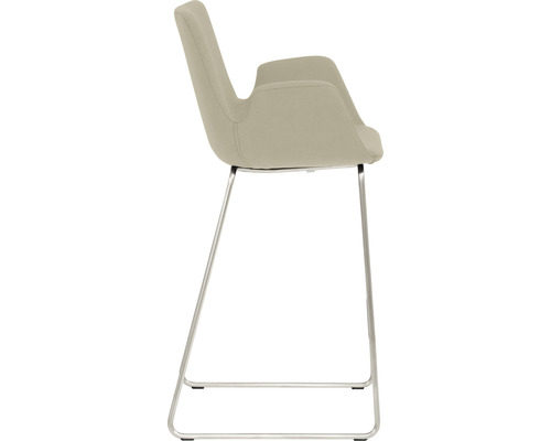 Barhocker mit Armlehne und Metallgestell