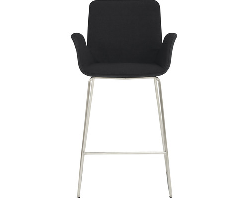 Barhocker mit Stoffbezug und Metallgestell