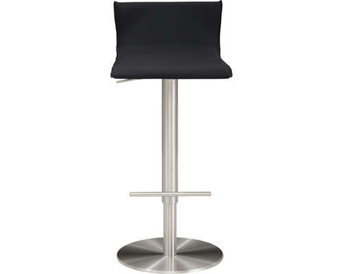 Barhocker mit Metallsäule und Fußstütze