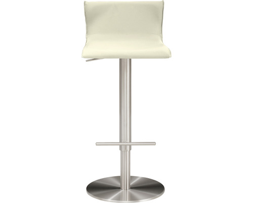 Barhocker mit Metallfuß und Sitzfläche