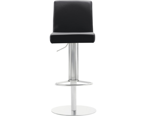 Barhocker mit Fußstütze und Kunstlederbezug