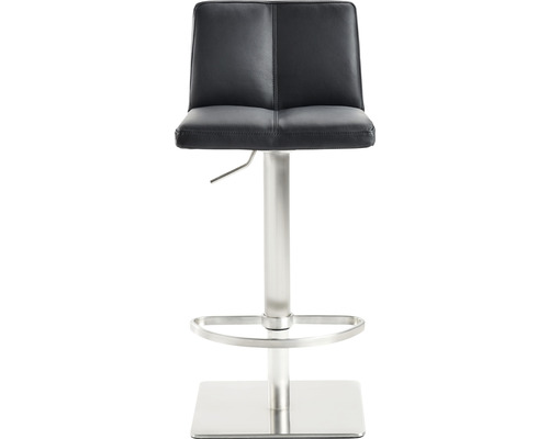Barhocker mit gepolstertem Sitz und Fußstütze
