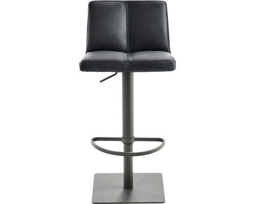 Barhocker mit Sitz und Rückenlehne aus Kunstleder