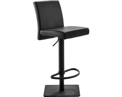 Barstuhl Mayer Sitzmöbel 1286 41 x 49 x 82 cm Stahl schwarz/graphit 1286_03_30480 Höhenverstellbarer Barhocker mit Fußstütze