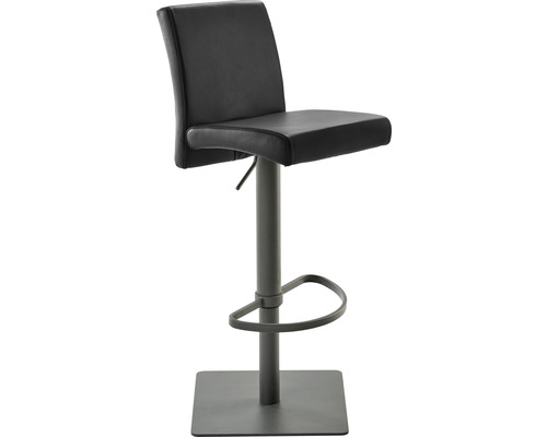 Barstuhl Mayer Sitzmöbel 1286 41 x 49 x 82 cm Stahl schwarz/graphit 1286_14_30480 Barhocker mit Fußstütze und gepolstertem Sitz
