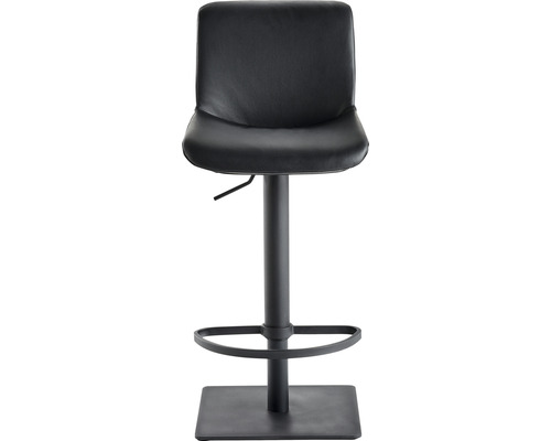 Barstuhl Mayer Sitzmöbel 1287 40 x 49 x 81 cm Stahl schwarz/schwarz 1287_03_81007 Barhocker mit Kunstledersitz, höhenverstellbar