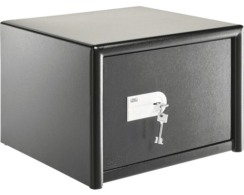 Schwarzer Möbeltresor mit Schlüssel