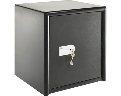 Schwarzer Möbeltresor mit Schlüssel