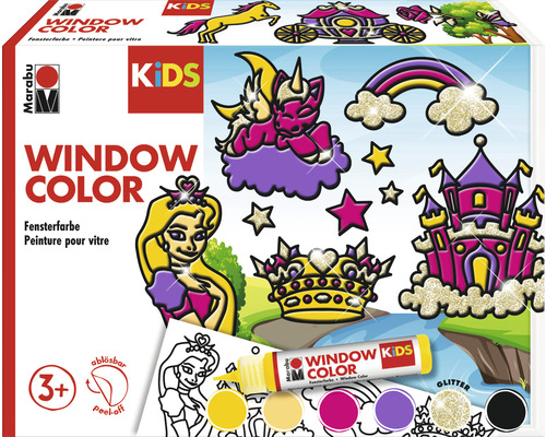 Marabu Kids Window Color Set Prinzessin 6x 25 ml
