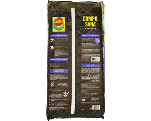 COMPO SANA Graberde im 20 Liter Sack