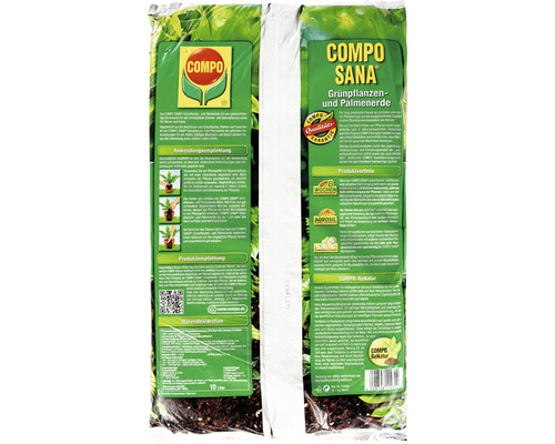 COMPO SANA Grünpflanzen- und Palmenerde in einer 10 Liter Packung