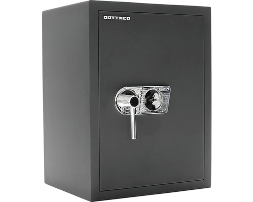 Döttner Logo auf einem Tresor mit Schlüssel