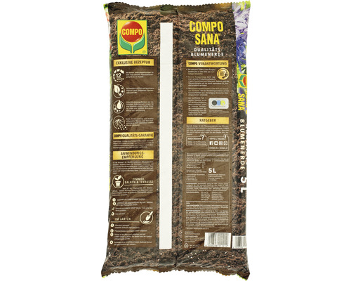 Compo Sana Blumenerde 5 Liter Packung